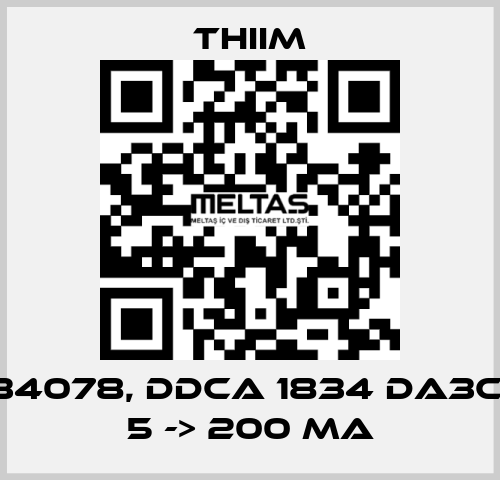 34078, DDCA 1834 DA3C, 5 -> 200 MA Thiim