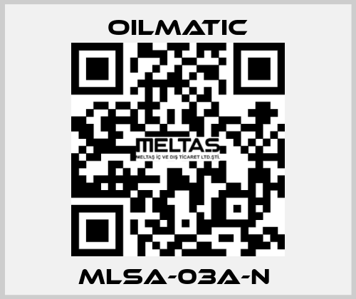 MLSA-03A-N  OILMATIC