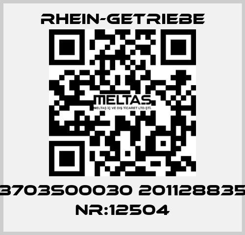 3703S00030 201128835 NR:12504 Rhein-Getriebe