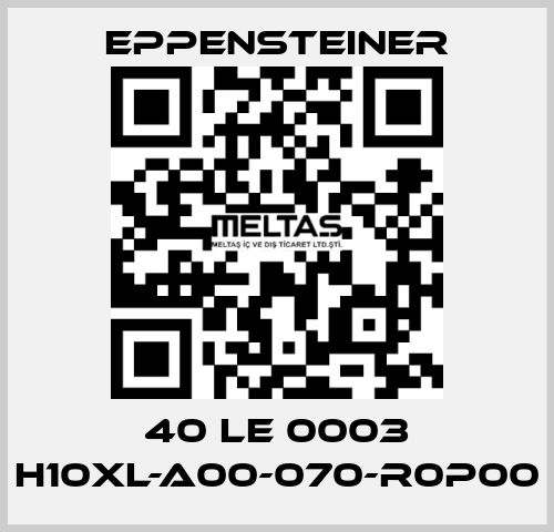 40 LE 0003 H10XL-A00-070-R0P00 Eppensteiner