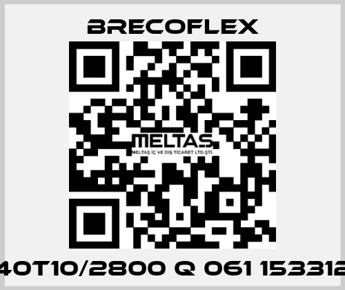 40T10/2800 Q 061 153312 Brecoflex