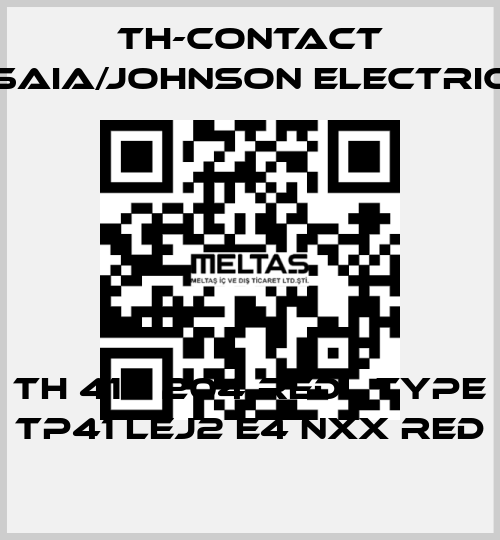 TH 414 204 RED , type TP41 LEJ2 E4 NXX RED TH-Contact (Saia/Johnson Electric)