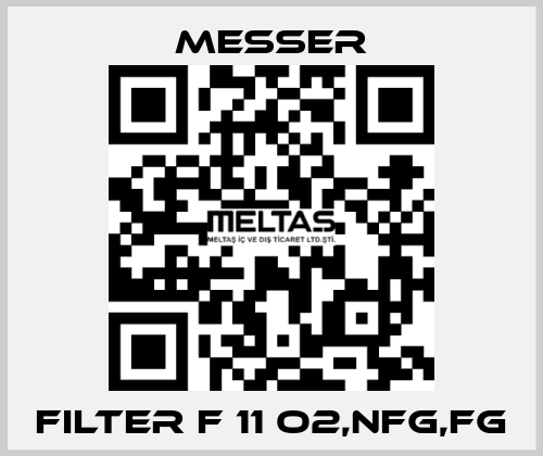 FILTER F 11 O2,NFG,FG Messer