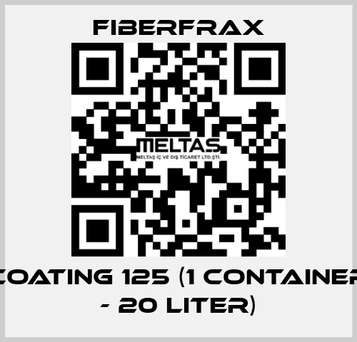 COATING 125 (1 container - 20 liter) Fiberfrax