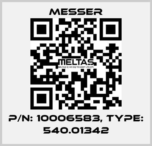 P/N: 10006583, Type: 540.01342 Messer