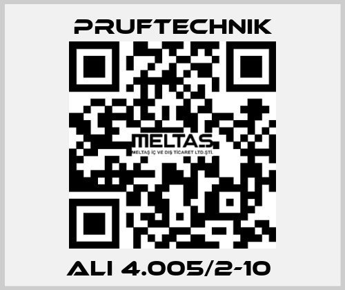  ALI 4.005/2-10  Pruftechnik