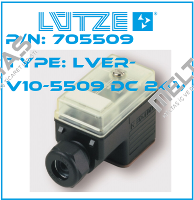 P/N: 705509 Type: LVER-V10-5509 DC 24V (pack x10) Luetze