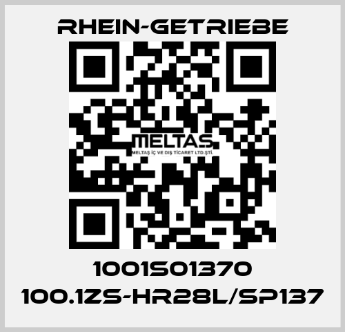 1001S01370 100.1ZS-HR28L/SP137 Rhein-Getriebe