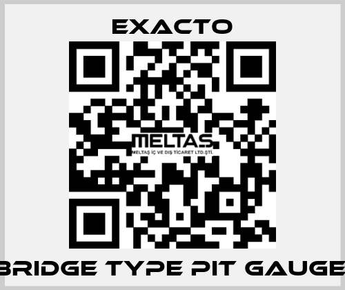 Bridge Type Pit Gauge  Exacto