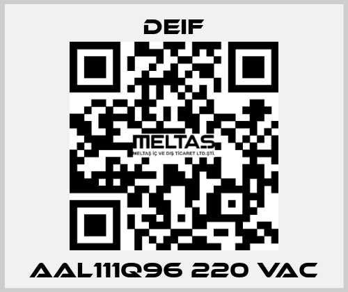 AAL111Q96 220 VAC Deif