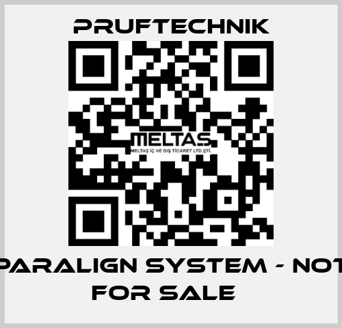 PARALIGN system - not for sale   Pruftechnik