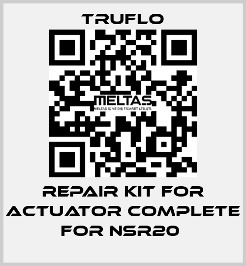 Repair Kit For Actuator Complete For NSR20  TRUFLO