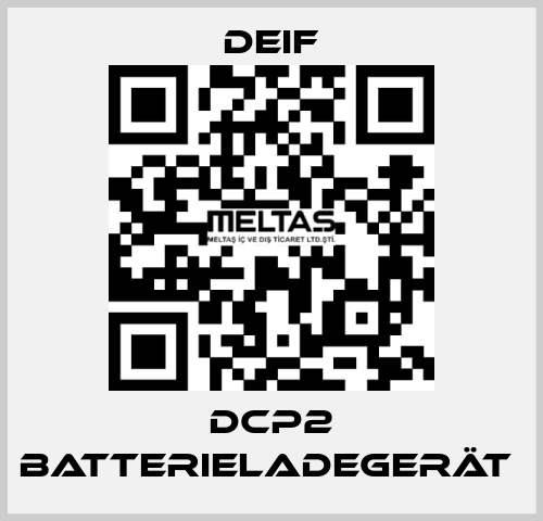 DCP2 Batterieladegerät  Deif