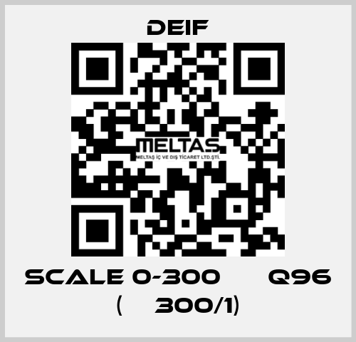 scale 0-300 А ЕQ96 (ТТ300/1) Deif