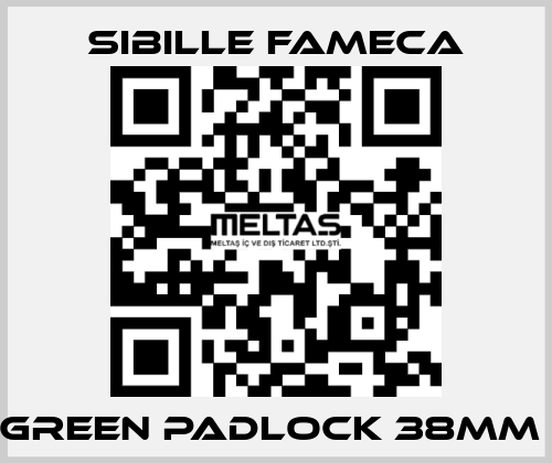 GREEN PADLOCK 38MM  Sibille Fameca