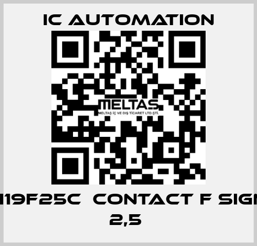 H19F25C  Contact F sign 2,5  ic automation