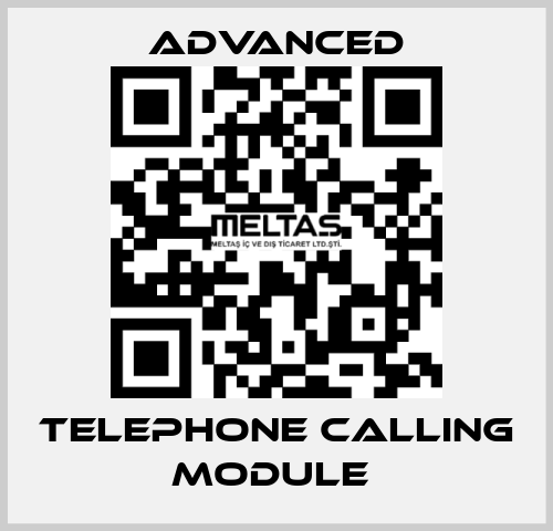 Telephone Calling Module  Advanced