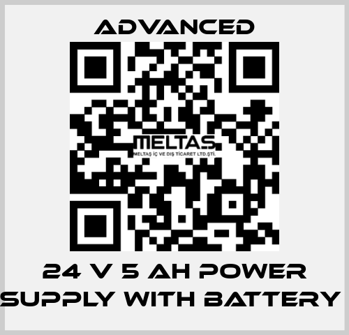 24 V 5 Ah Power Supply with Battery  Advanced