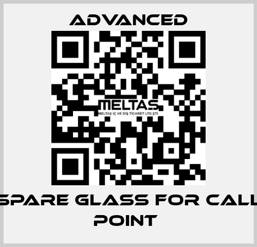 Spare Glass for Call Point  Advanced