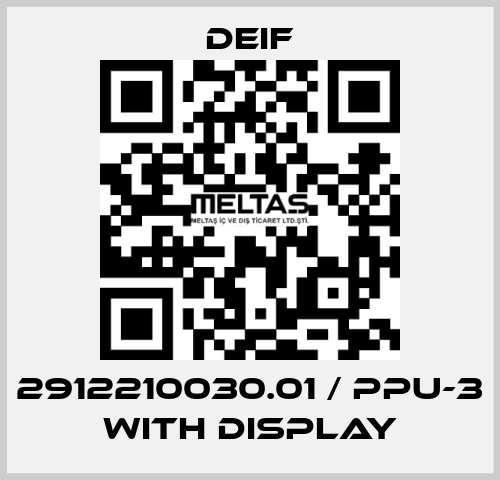 2912210030.01 / PPU-3 with display Deif