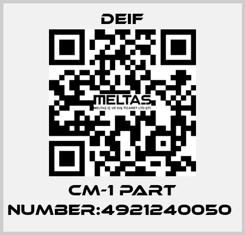 CM-1 part number:4921240050  Deif