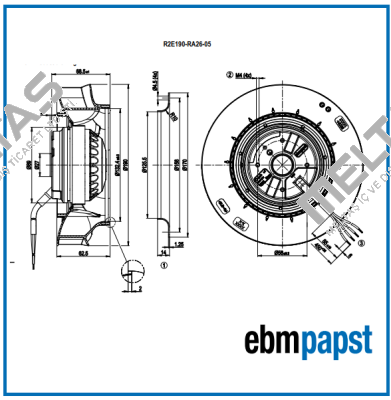 R2E190RA2605  EBM Papst