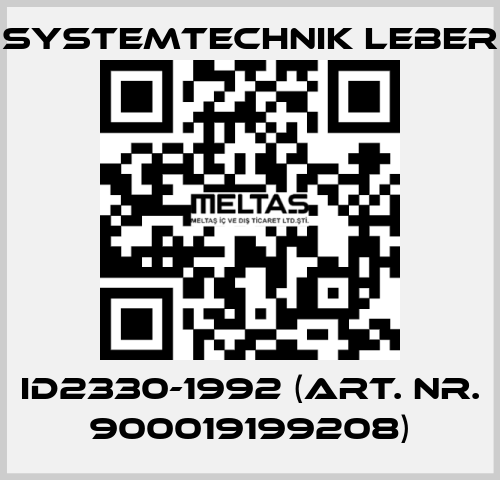 ID2330-1992 (art. nr. 900019199208) Systemtechnik LEBER