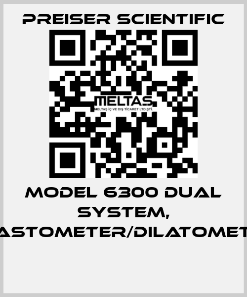 Model 6300 Dual System, Plastometer/Dilatometer  Preiser Scientific