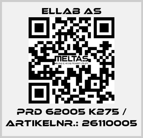 PRD 62005 K275 / Artikelnr.: 26110005 ELLAB AS