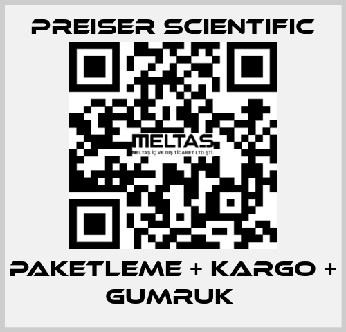 PAKETLEME + KARGO + GUMRUK  Preiser Scientific