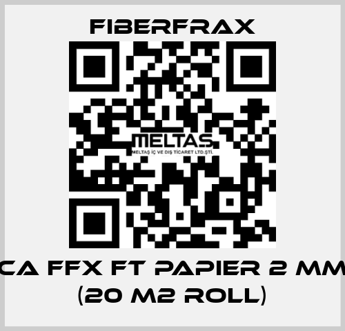 CA FFX FT PAPIER 2 MM (20 m2 roll) Fiberfrax