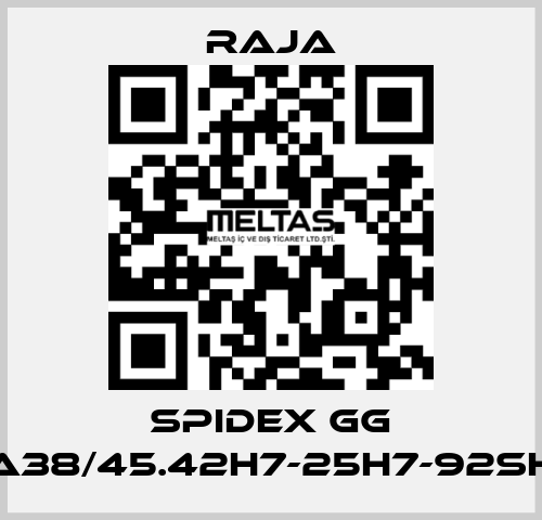 SPIDEX GG A38/45.42H7-25H7-92SH Raja