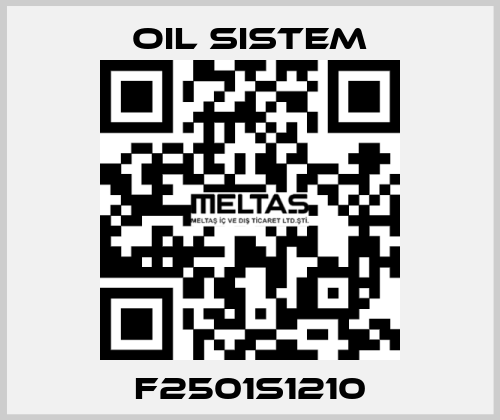 F2501S1210 Oil Sistem