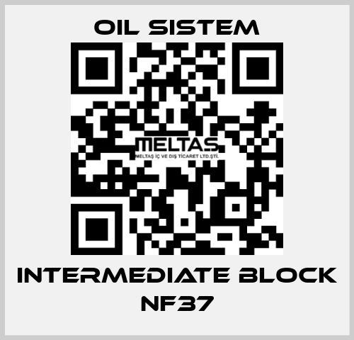 Intermediate block NF37 Oil Sistem