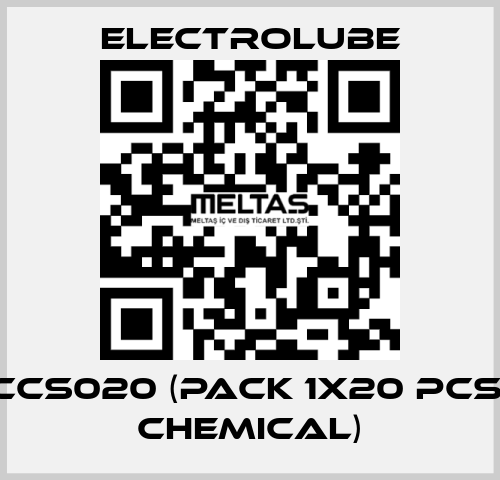 CCS020 (pack 1x20 pcs, chemical) Electrolube