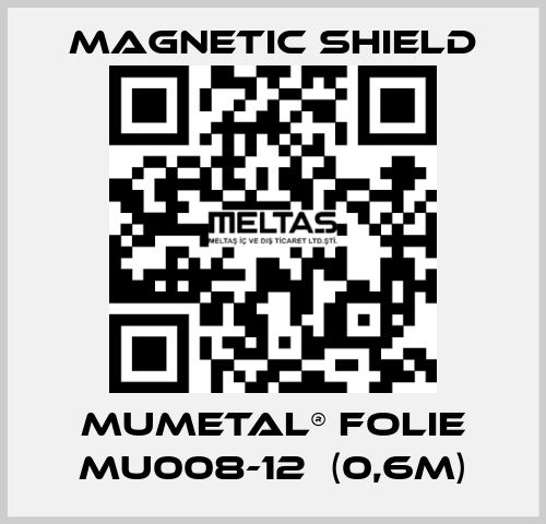 MuMETAL® Folie MU008-12  (0,6m) Magnetic Shield