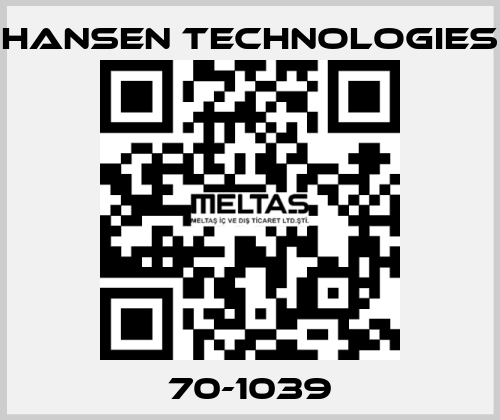 70-1039 HANSEN TECHNOLOGIES