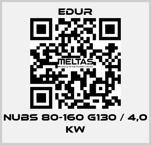 NUBS 80-160 G130 / 4,0 KW Edur