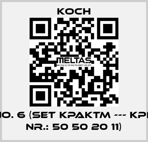 No. 6 (Set KPAKTM --- KPN Nr.: 50 50 20 11) KOCH