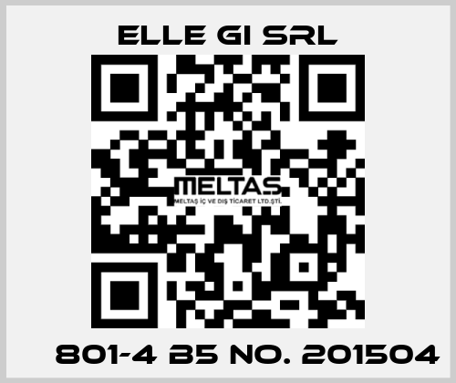 МС801-4 B5 No. 201504 ELLE GI SRL