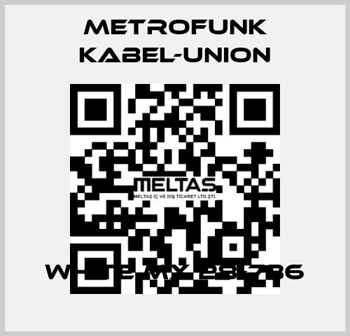 white MX 28-736 METROFUNK KABEL-UNION