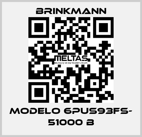 MODELO 6PUS93FS- 51000 B Brinkmann