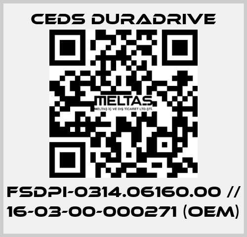 FSDPI-0314.06160.00 // 16-03-00-000271 (OEM) Ceds Duradrive