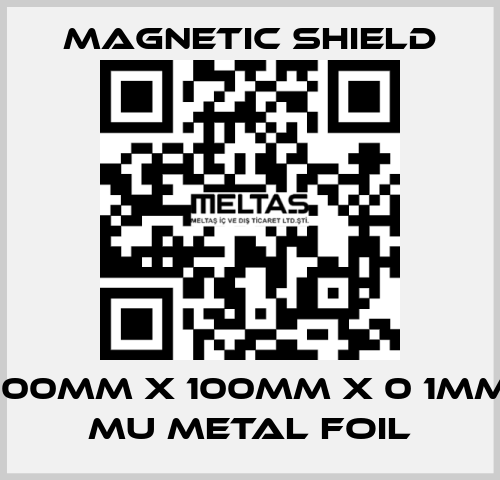 100mm x 100mm x 0 1mm Mu metal Foil Magnetic Shield