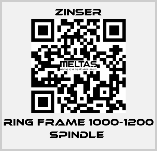 RING FRAME 1000-1200 SPINDLE  Zinser