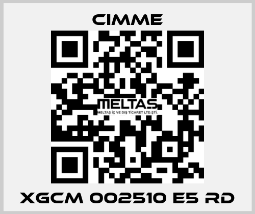 XGCM 002510 E5 RD Cimme