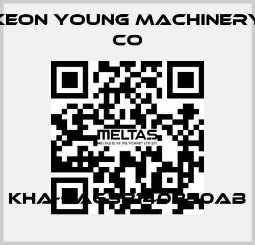 KHA-CA63B140B50AB Keon Young Machinery Co