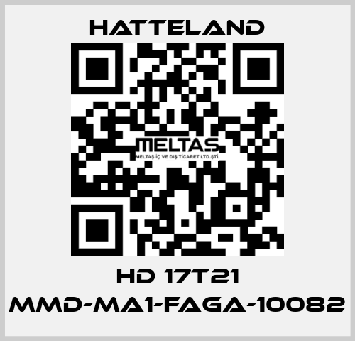 HD 17T21 MMD-MA1-FAGA-10082 HATTELAND