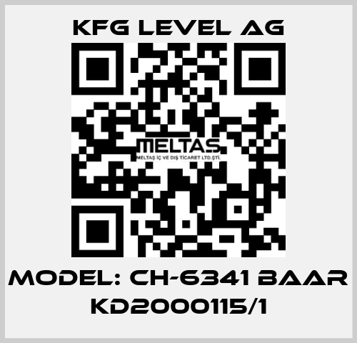 Model: CH-6341 Baar KD2000115/1 KFG Level AG