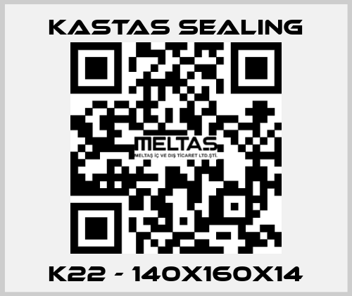 K22 - 140X160X14 Kastas Sealing